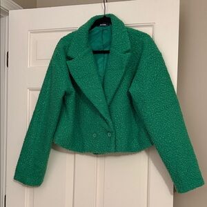 Emerald Green Teddy Jacket
